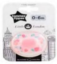 Close to nature 0-6 months  LONDON soother (girl)