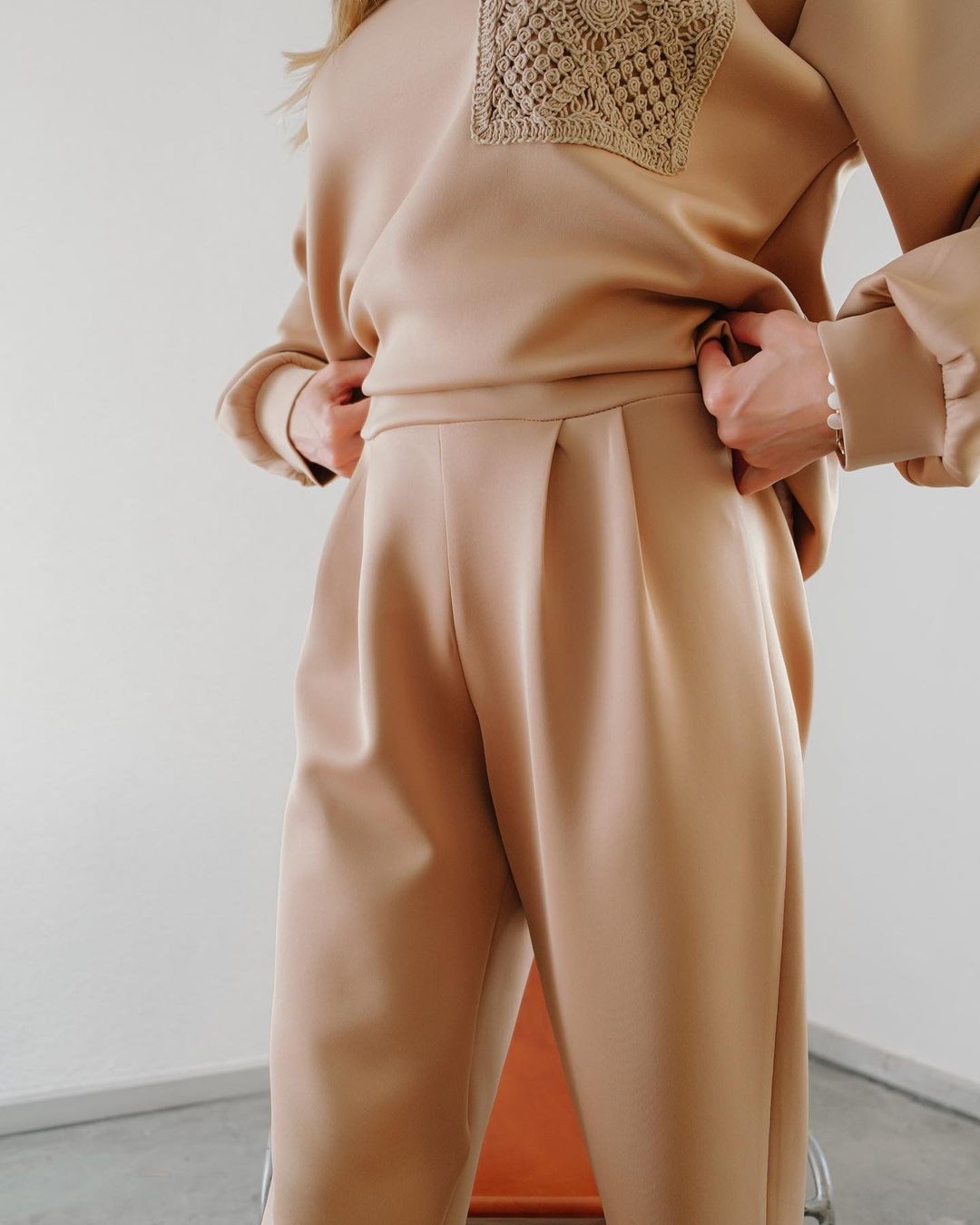 NEW COLLECTION » fall tracksuit with lace embroidery
