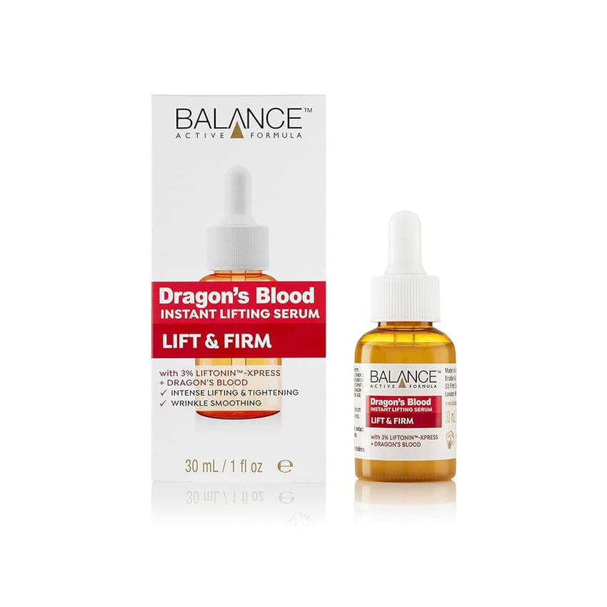 Balance Active Formula Dragon's Blood Instant Lifting Serum 30ml Lightweight & Non Greasy Serum for Firmer Looking Skin and Reducing the Appearance of Wrinkles